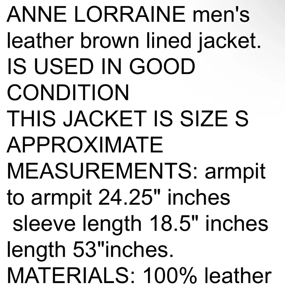 Anne Lorianne leather brown jacket - Picture 11 of 11